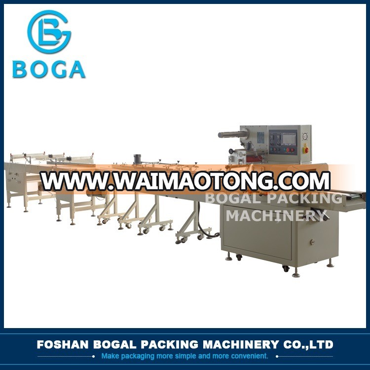 High Speed Pastries Packaging Machine Automatic Feeding & Packing Single Line