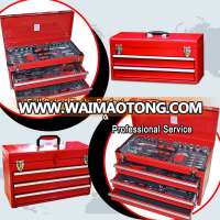 Hongfei 3 Drawer Metal Tool Box with Tools